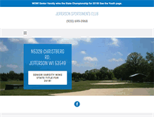 Tablet Screenshot of jeffersonsportsmensclub.com